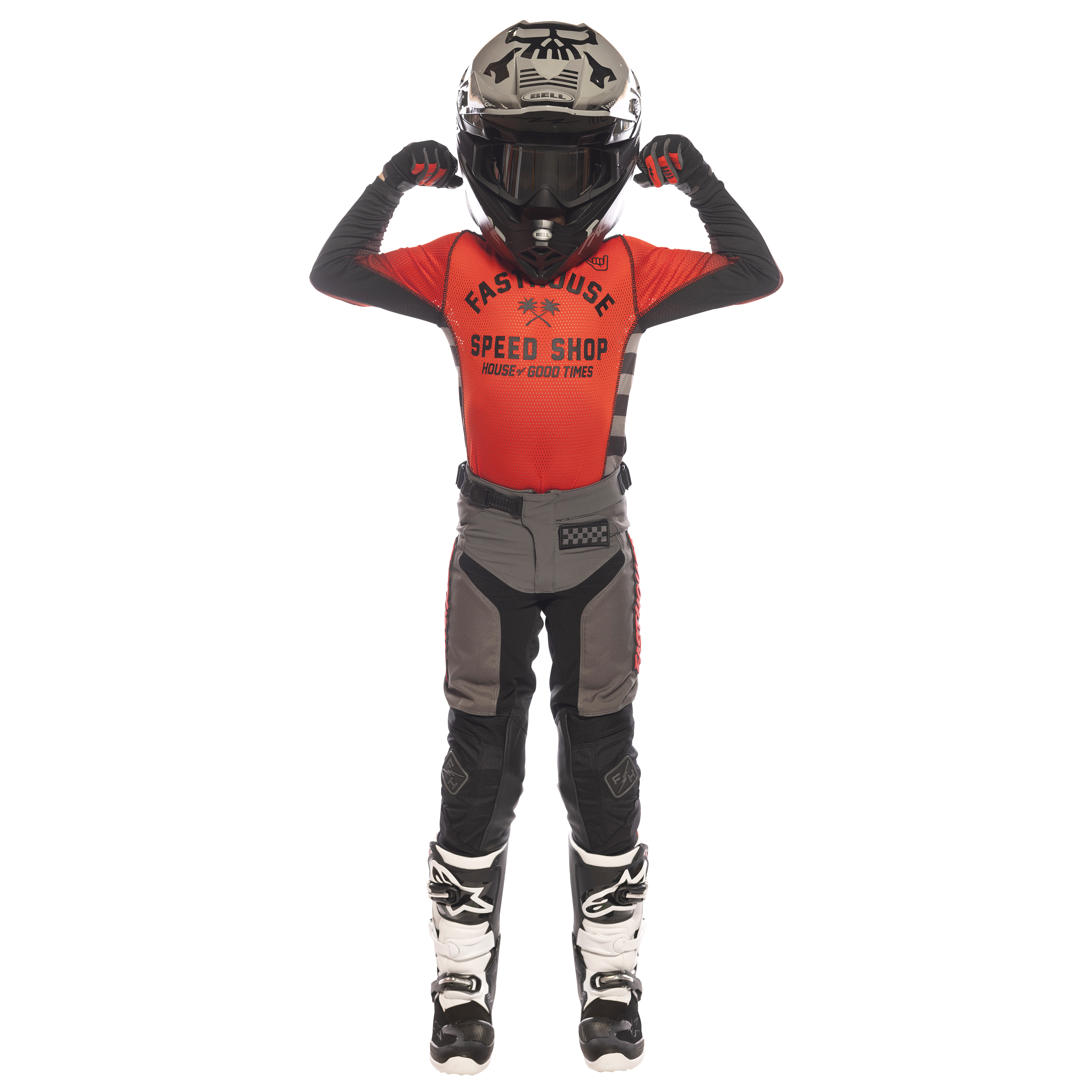Youth A-C Grindhouse Asher Kit - Red_Pose3